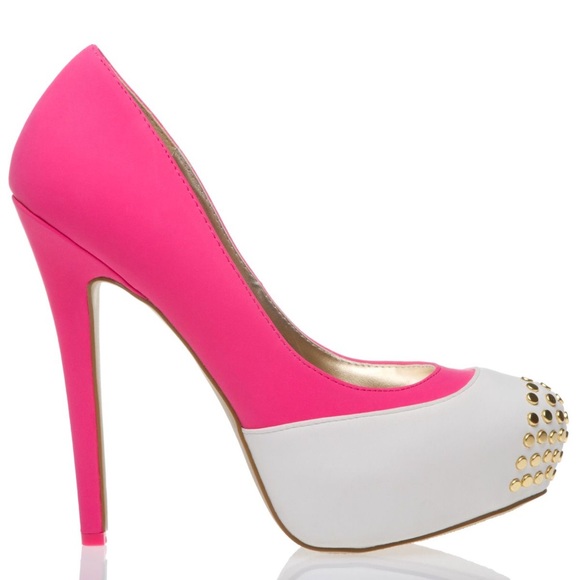 Shoe Dazzle Shoes - Shoe Dazzle Amour Colorblock Platform Heels, 6.5